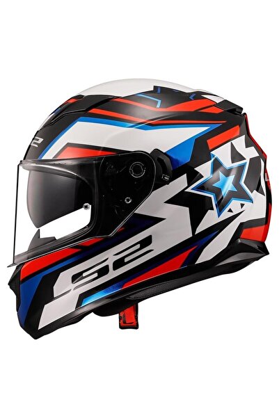 LS2 Stream Evo Fast Kapalı Kask Siyah-Kırmızı