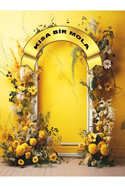 PROMISEBACKDROP2 Kısa Bir Mola, Karne Panosu, Okul Etkinlik 150x200 Kumaş Afiş