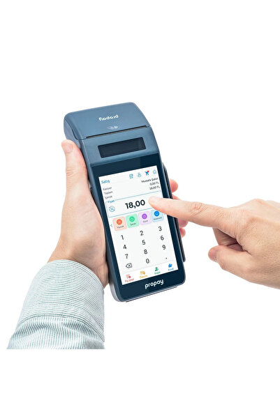 propay P1000 Ecr Android Yazar Kasa Pos - 30 Adet POS Rulosu Hediye