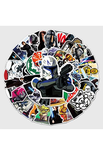 Choice بانداي QT-337، 50 قطعة من ملصقات جرافيتي حرب النجوم، للحقائب، أجهزة ال...