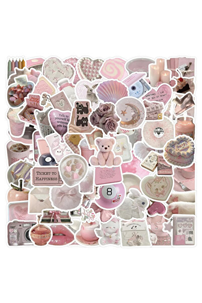 Choice ٥٠ قطعة، ١٠/٣٠/٥٠/١٠٠ قطعة، ملصقات كرتونية وردية لطيفة للبنات، ملصقات ...