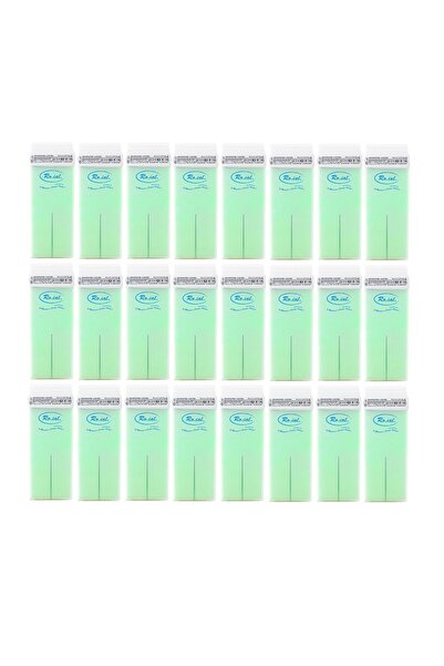 ROİAL Set of 24 pieces of Aloe Vera Roll on depilatory wax 100 ml