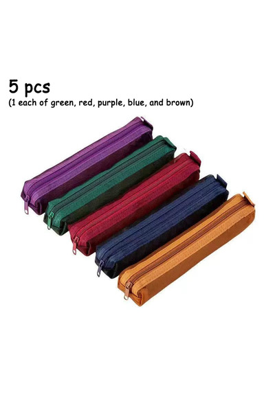 Choice علبة أقلام رصاص شبكية متعددة الألوان مكونة من 5 قطع، قابلة للحمل، مزود...