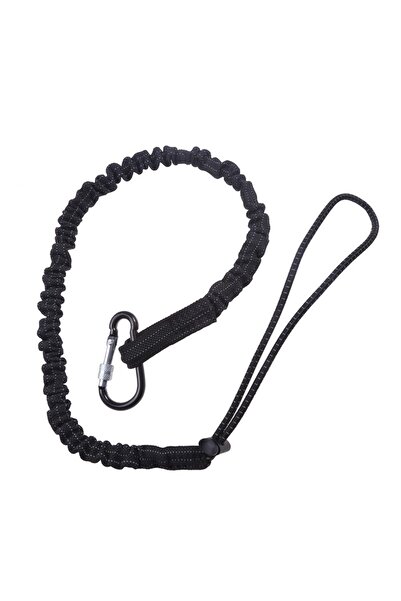 Choice حبل أمان أسود، حبل مطاطي للحماية، حبل أدوات مزود بخطاف كارابين، مناسب ...