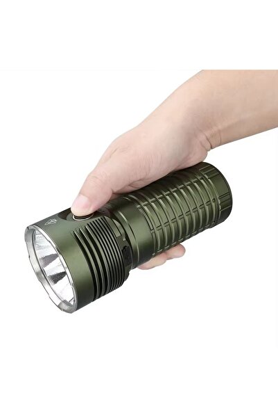 Choice مصابيح يدوية خضراء فائقة السطوع قابلة لإعادة الشحن، 20000 لومن، 6 مصابيح LED قوية، مع بنك طاقة