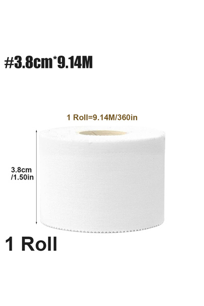 Choice White-3.8cm-4Roll 4-Rolls Athletic Sports Tape | Very Strong Easy Tear...