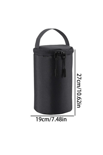 Choice حقيبة تخزين أسطوانة غاز كبيرة سوداء اللون للاستخدام الخارجي، مناسبة لم...