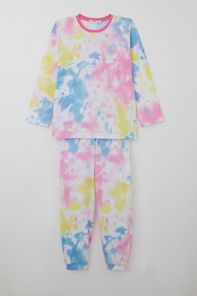 Breeze Set pijamale pentru fete cu model Batilk 4-8 ani, culori mixte