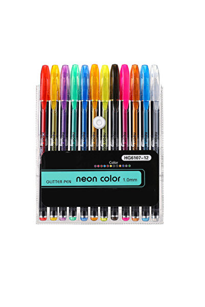 Choice 12 Colors 12/24Pcs Metallic Glitter Colors Gel Pens For School Office ...