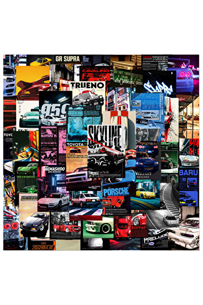 Choice مجموعة متنوعة من 50 قطعة من ملصقات سباقات رائعة، ملصقات جرافيتي، ملصقا...