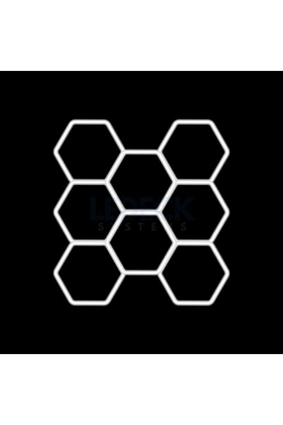 NAVI-ABC Hexagoane LED Modulare Lumină LED Hexagonală – 8 Module 236 x 246 CM