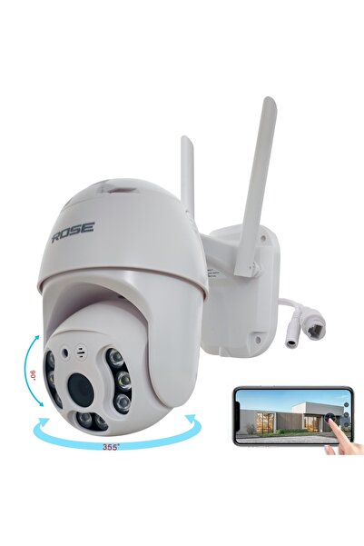 Poke Wifi PTZ Kamera Gece Renkli Sesli 1080p Rose AHD-30500