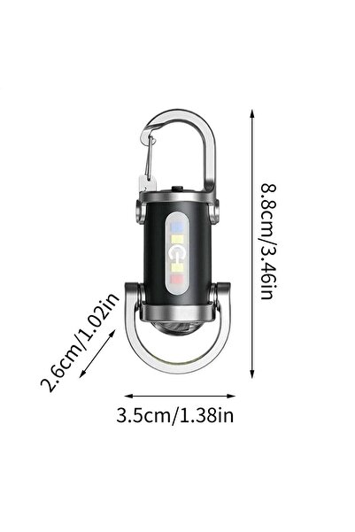 Choice مصباح سلسلة مفاتيح LED أبيض قوي، مصباح سلسلة مفاتيح LED، شحن USB، مصباح يدوي صغير للتخييم، مقاوم للماء