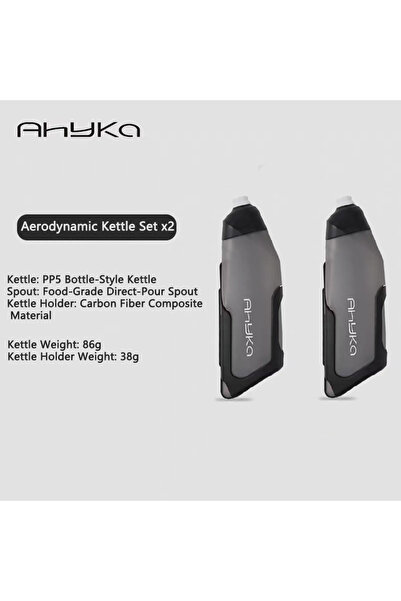 Choice طقمين من زجاجات مياه أهيكا الديناميكية الهوائية سعة 600 مل، مصنوعة من ...