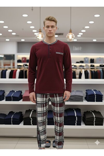 Estiva Six Plaid Pattern Thick Fleece Pajama Sets