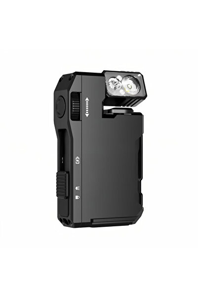 Choice مصباح يدوي صغير أسود اللون، بقوة 400 لومن، مناسب للتخييم والمشي لمسافات طويلة، وحمله في حقيبة الظهر.