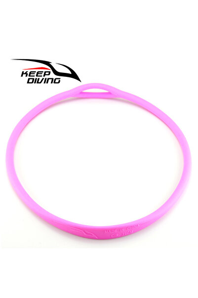 Choice حامل قطعة فم الغوص الوردية (قطعة واحدة) - قلادة سيليكون - منظم المرحلة الثانية الاحتياطي - حلقة أخطبوط