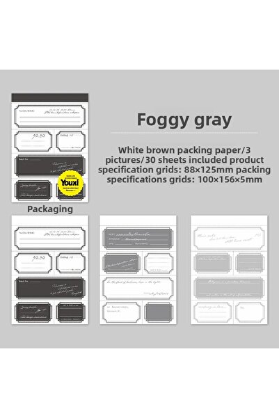 Choice مجموعة ملصقات ورقية عتيقة من 30 قطعة، مثالية لأعمال السكرابوكينغ، والك...