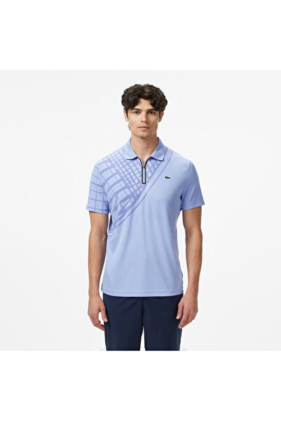 Lacoste Erkek Slim Fit Baskılı Mavi Polo