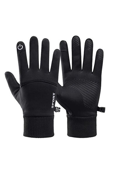 Choice L/XL black WRELS Winter Warm Full Fingers Waterproof Wind proof Cycling Outdoor Sports Running Motor