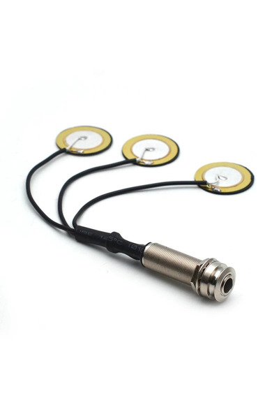 Choice قطعة واحدة من محول التقاط بيزو لبيانو كاليمبا الإبهامي مع مقبس 1/4 بوصة، ميكروفون ذاتي اللصق 3 في 1