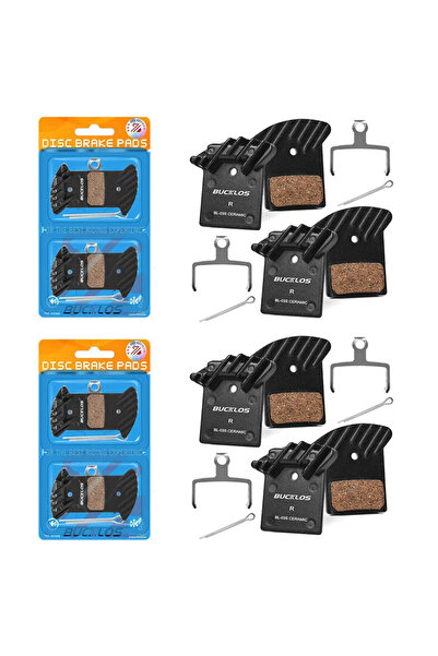 BUCKLOS 4 قطع من وسادات فرامل سيراميك للدراجات الهوائية BL03S، متوافقة مع وسا...