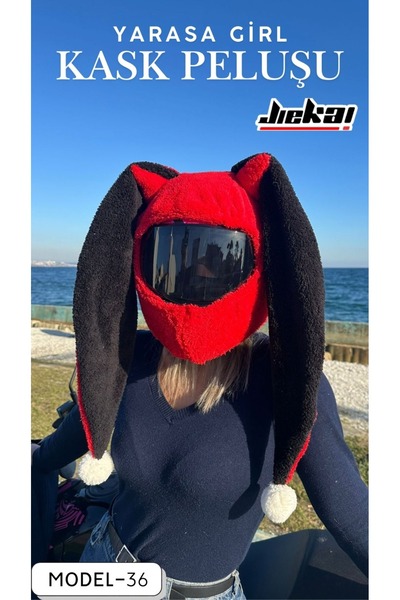 JİEKAİ MODEL-36 KASK PELUŞU VE KASK KILIFI TEK EBAT YARASA GİRL