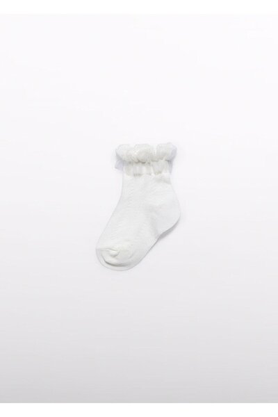 Abel & Lula Mayoral Abel Lula Baby Girl Socks Chic White