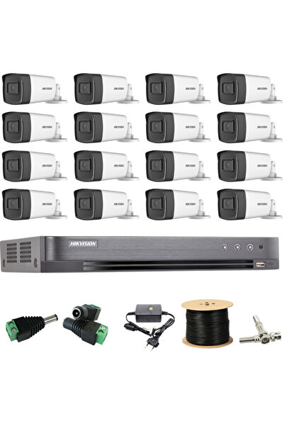 Hikvision Professional Surveillance System 16 Cameras 5MP Turbo HD IR 40m