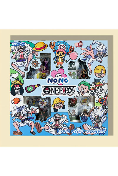 Choice Style1 100pcs/Box Anime ONE PIECE Transparent Stickers Cartoon Waterpr...