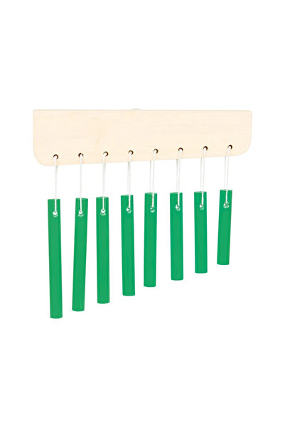 Choice Green IRIN Orff 8 Tone Wind Chimes Aluminium Wind Chimes Solid Wood Base Children's Childhood Early