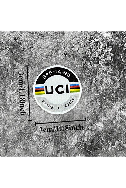 Choice 1Pc 1/2/4 Piece International Cycling Union Certified Round Sticker Of...