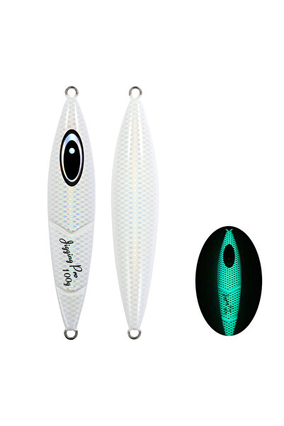 Choice طُعم صيد أبيض من JIGGING PRO، وزن 80 غرام، طُعم صيد بطيء الرمي، متوفر ...