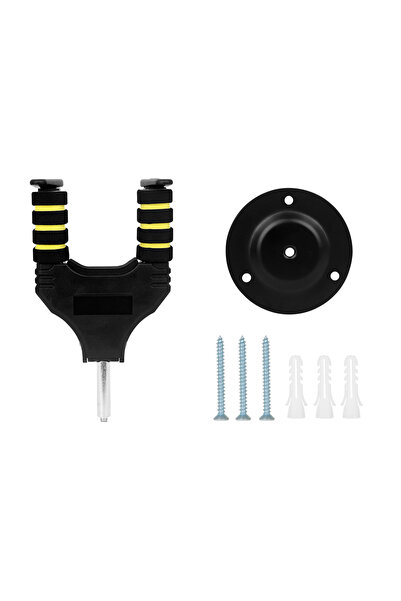 Choice حامل جداري للجيتار من إيرين، قاعدة معدنية دائرية، مزود بقفل ذاتي يعمل ...