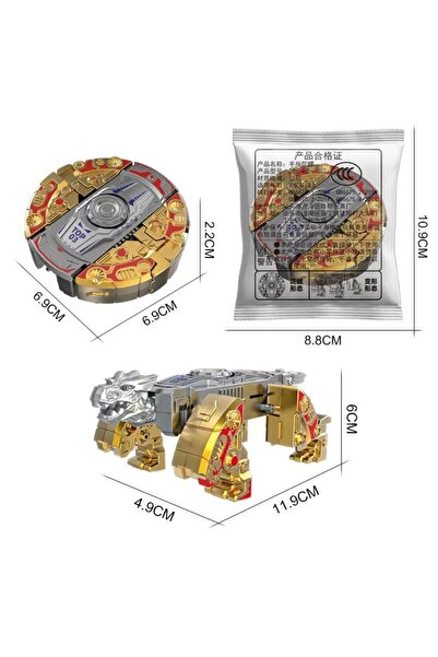 Choice لعبة روبوت جديدة ذهبية اللون، تدور 360 درجة، تُحاكي شكل الكرة، وتُستخد...