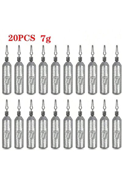 Choice 20 قطعة من أوزان صيد السمك بتقنية دروب شوت، وزن كل قطعة 7 غرام، أوزان ...