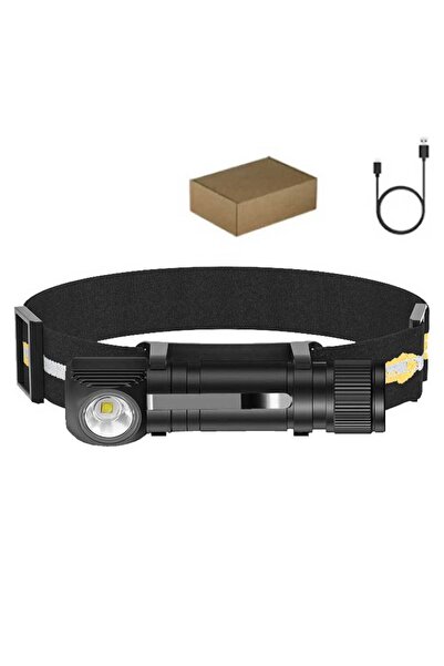 Choice1 مصباح رأس قابل لإعادة الشحن بمنفذ USB من النوع C بدون بطارية، طراز HD...