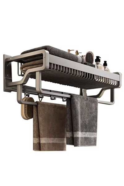 TodayShop Multifunctional Shelf with Hooks for Utensils and Towels