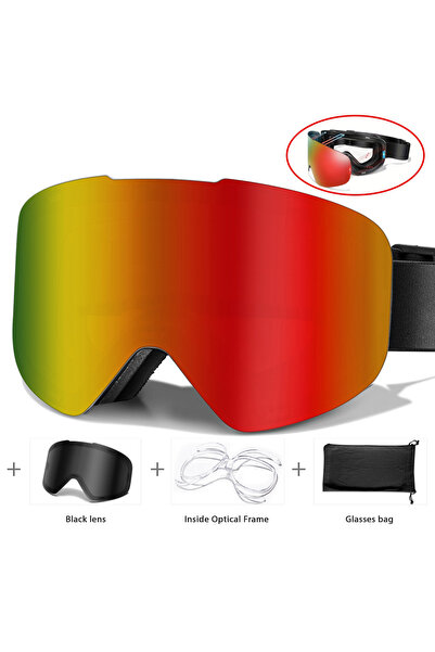 Choice SD8-LSD1-OA Winter Outdoor Magnetic Lens SKI Goggles Anti-Fog Snowboar...