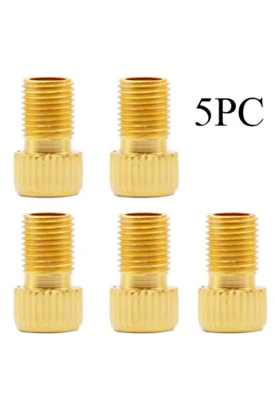 Choice مجموعة محولات صمامات الدراجات الهوائية من بريستا إلى شريدر، 5 قطع، مصنوعة من النحاس، من Straight Grain.