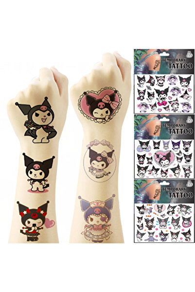 Choice قطعتان عشوائيتان من ملصقات وشم كورومي، ملصقات وشم مؤقتة مقاومة للماء، ...