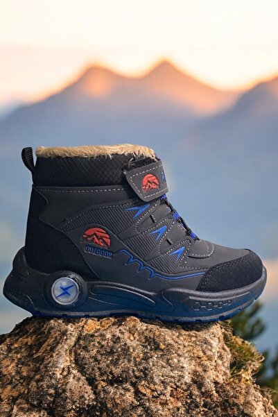 ALTUNTAŞ Erkek Çocuk Kışlık Cırt Cırtlı Anatomik Taban Rahat Bot Füme