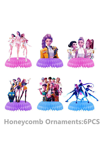 Choice1 ٦ قطع من مجسمات شخصيات أنمي صائد الشياطين، زينة لحفلات أعياد ميلاد ال...