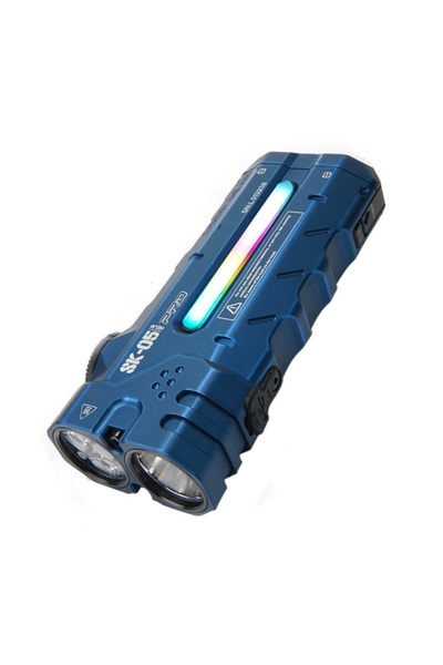 Choice مصباح يدوي LED مسطح جديد قوي جديد مطلي بالأكسدة الزرقاء، بقوة 4360 لوم...