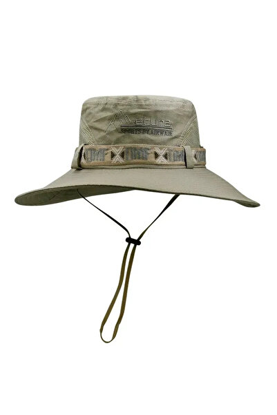 Choice قبعة دلو صيفية للرجال من شبكة بلون أخضر لحماية من الأشعة فوق البنفسجية...