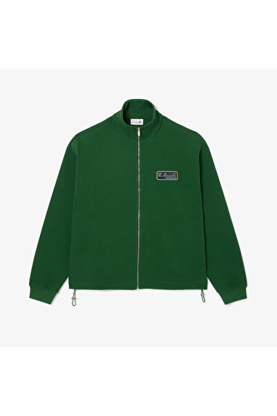 Lacoste Erkek Loose Fit Kapüşonlu Yeşil Sweatshirt