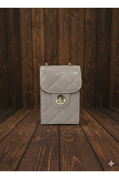 DEMİR ACCESORİES Women's Shoulder and Crossbody Bag Quilted Patterned Leather