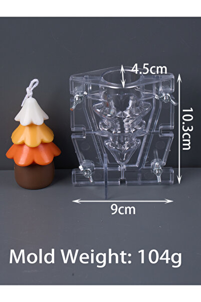 Choice tree 3D Christmas Tree Silicone Mold Christmas Decoration Scented Candle Soap Resin Mold DIY Handmad