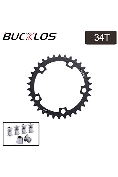 BUCKLOS ترس سلسلة دراجة طريق 34T 110BCD، ترس سلسلة دراجة طريق 50-34T، 52-36T،...