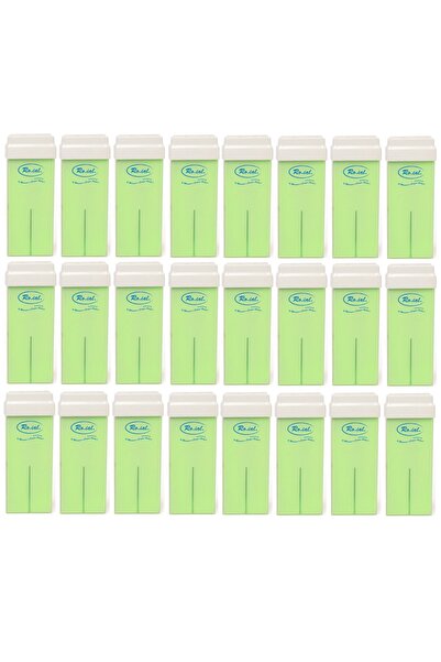 ROİAL Set of 24 pieces of hair removal wax Roll on argan oil 100 ml